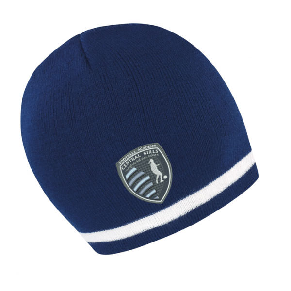 Prestige Central Football Ac #CFA09 - Navy/White Beanie Hat