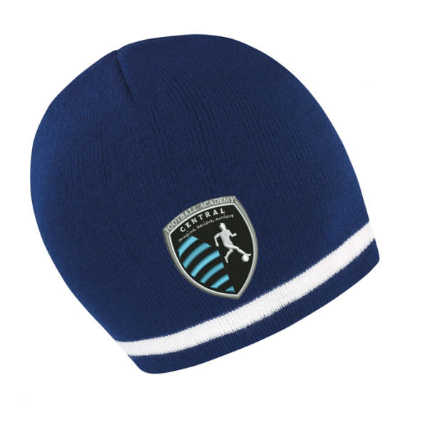 Prestige Central Football Ac #CFA19 - Navy/White Beanie Hat