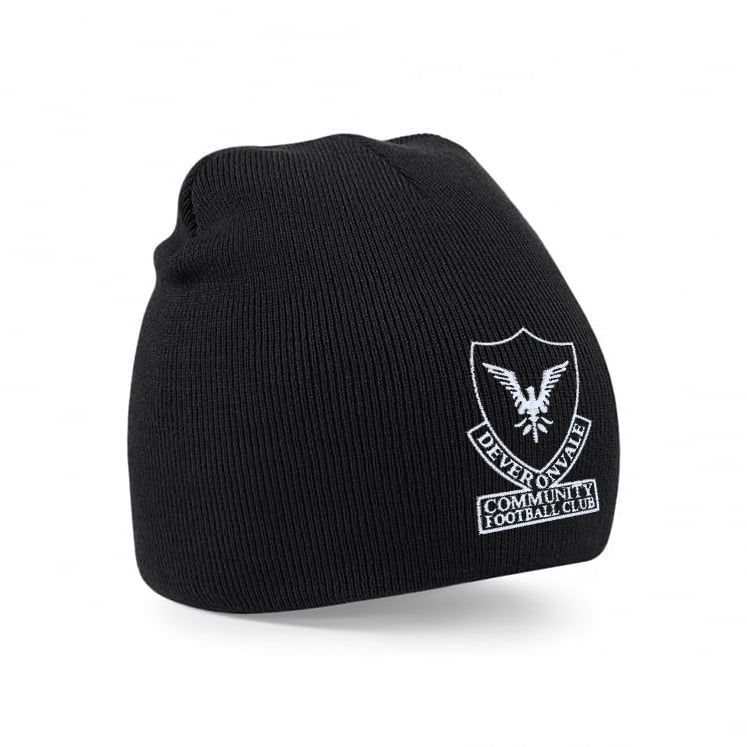 DEVERONVALE COMMUNITY FC Prestige Beanie Hat Inc. Embroidered Badge