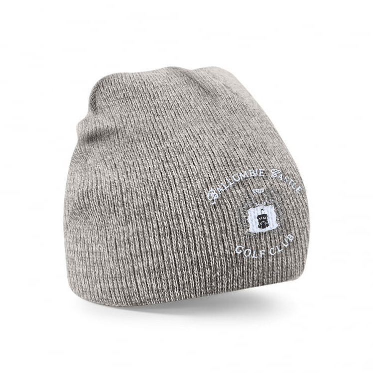 BALLUMBIE CASTLE GOLF CLUB  Prestige Beanie Hat Inc. Embroidered Badge