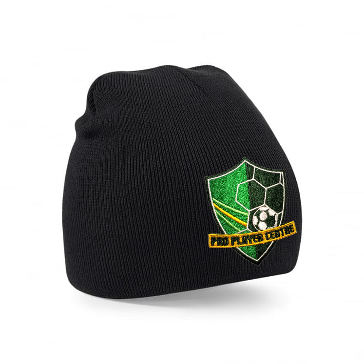 PRO PLAYER CENTRE Prestige Beanie Hat Inc. Embroidered Badge