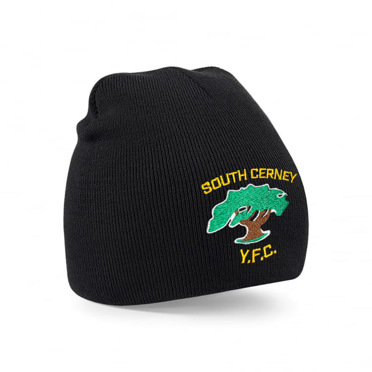 SOUTH CERNEY YFC Prestige Beanie Hat Inc. Embroidered Badge