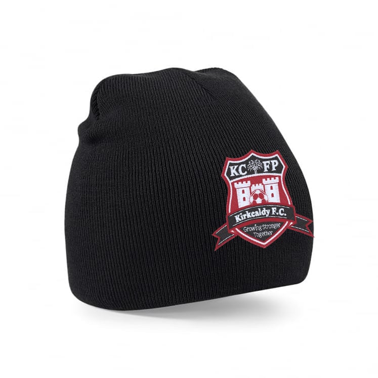 KIRKCALDY FC Prestige Beanie Hat Inc. Embroidered Badge
