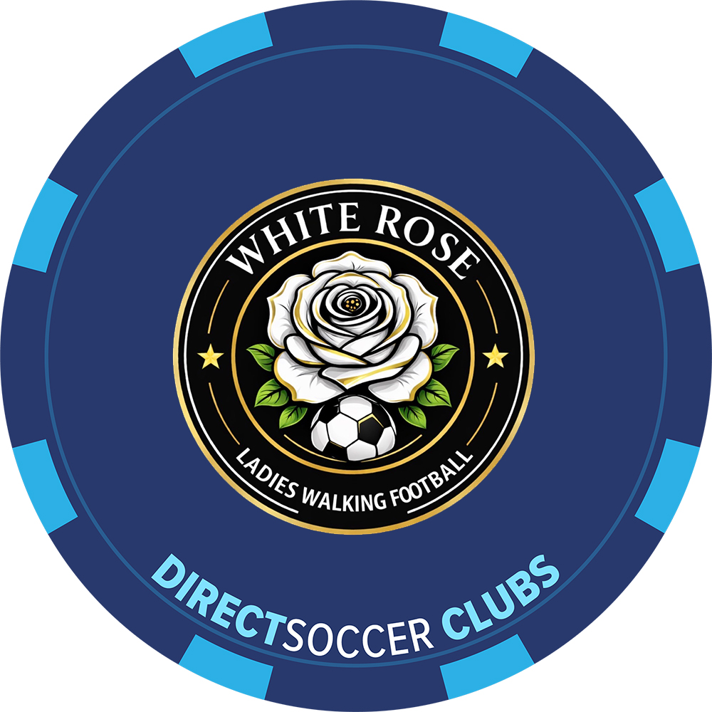 WHITE ROSE LADIES WALKING FOOTBALL TOKEN