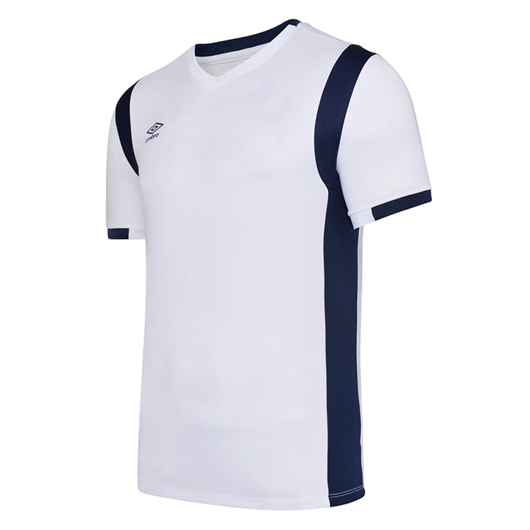 White/Dark Navy