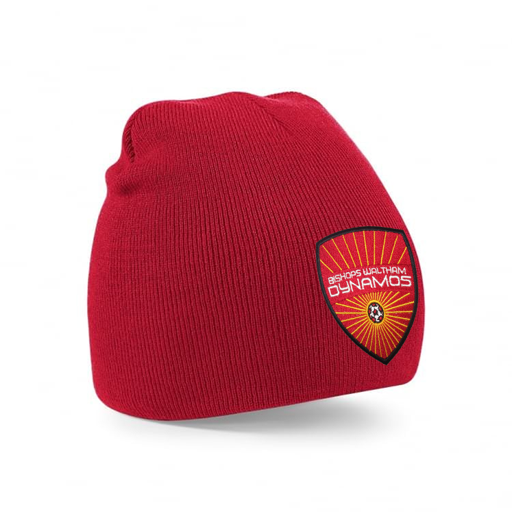 BISHOPS WALTHAM DYNAMOS Prestige Beanie Hat Inc. Embroidered Badge