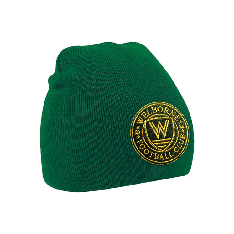 WELBORNE FC Prestige Beanie Hat Inc. Embroidered Badge