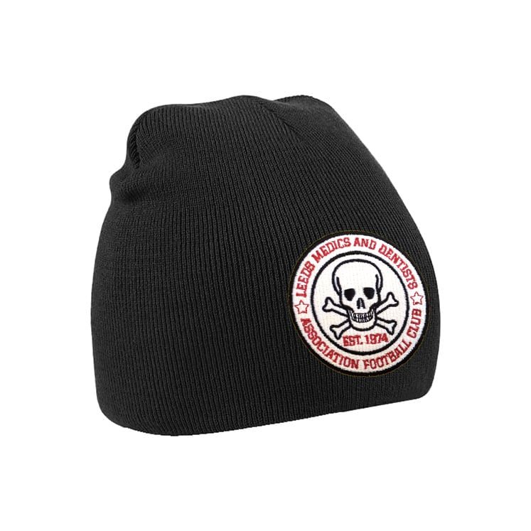 LEEDS MEDICS AND DENTISTS AFC Prestige Beanie Hat Inc. Embroidered Badge