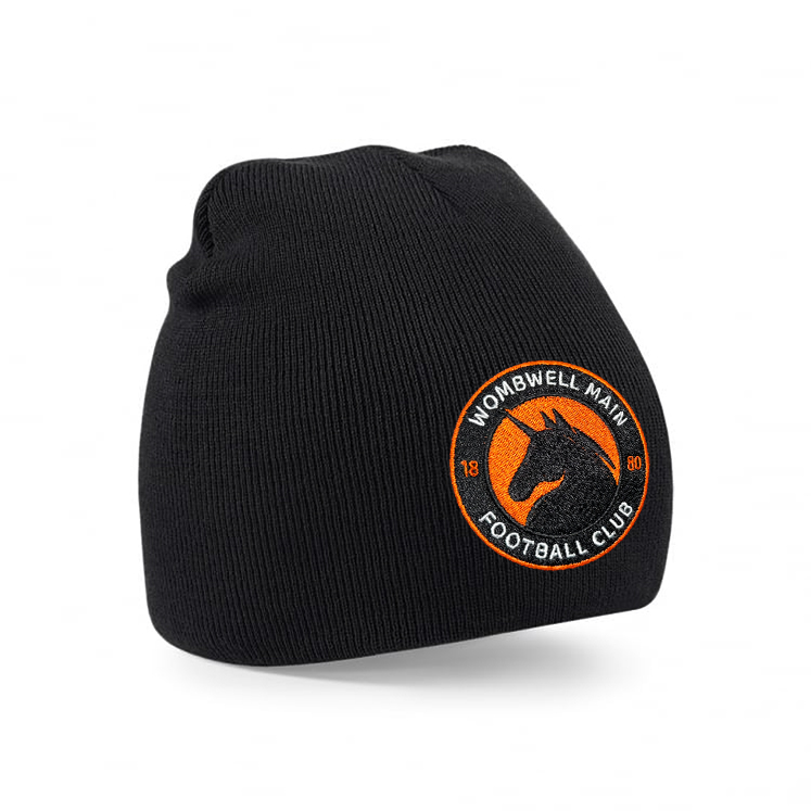WOMBWELL MAIN Prestige Beanie Hat Inc. Embroidered Badge