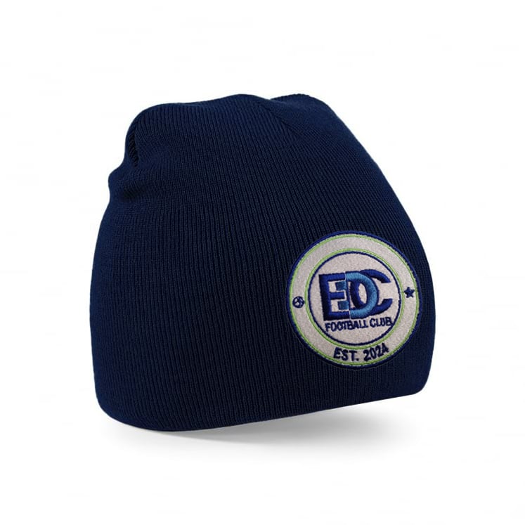 EDC FC Prestige Beanie Hat Inc. Embroidered Badge